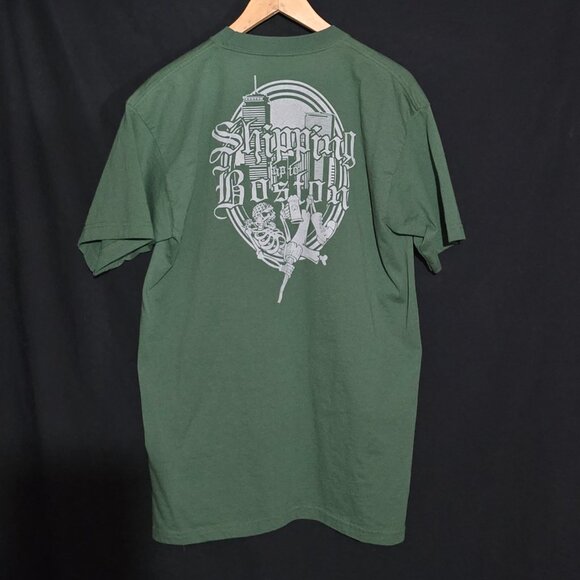 Made in USA SIGNED Dropkick Murphys Shipping Up to Boston SS Crewneck Green L* - Picture 6 of 7